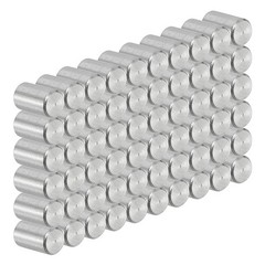 3mm x 5mm Dowel Pin 304 Stainless Steel 60 Pcs Metal Dowel for Shelves Silver
