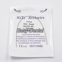1-100Pc Dental Orthodontic TMA Arch Wire Titanium Molybdenum Alloy Ovoid/Natural
