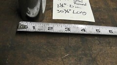 1.500 (1-1/2 inch) Dia x 30.75 inches, 4140 Alloy Steel Round Rod, Bright finish