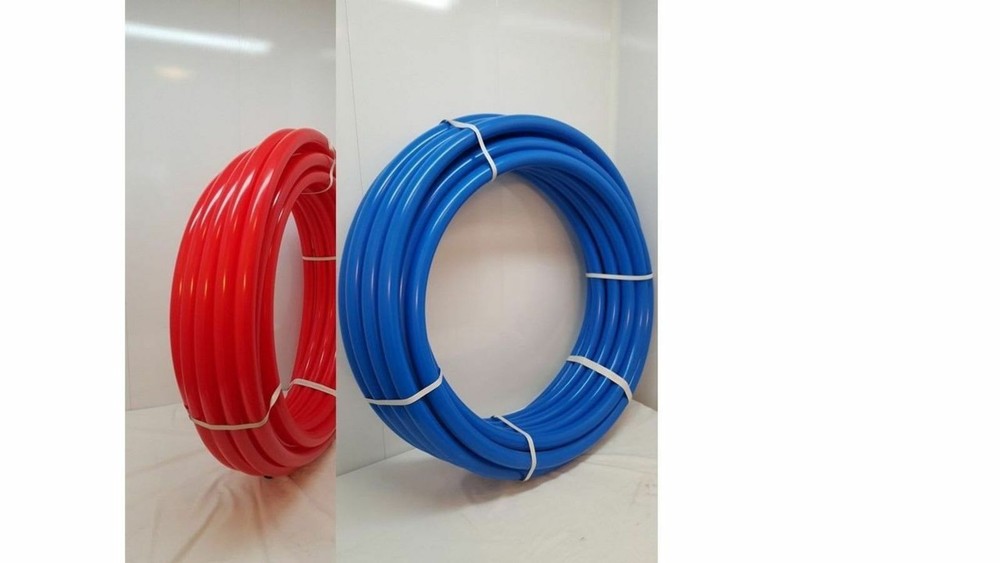 1/2″ 200′ TOTAL~100′ RED & 100′ BLUE Certified Non-Barrier PEX B Tubing