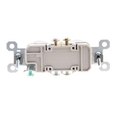 PASS & SEYMOUR 885-W DECORATOR DUPLEX RECEPTACLE, 15A, 125V, WHITE (10-PACK)