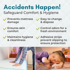 40 XL 36 x 36 Heavy Duty Ultra Absorbent Bed Pads w/ Adhesive by Nurture | Di…