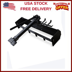42″ Tow Behind Box Scraper w/Steel Box Blade Hitch Tow,Lawn Tractor Attachment