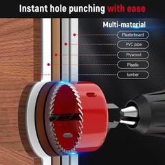 12-piece Hole Saw Kit, 8 Sizes 3/4″ To 2-1/2″ Hole Saw Set In Case With Arbors