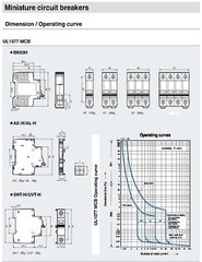 30 Amp LSis 3 Pole Din Rail MCB Circuit Breaker UL1077 10kA @ 480V; 6kA @ 240V