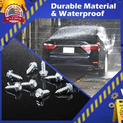 100 Pcs Car License Plate Screws Dealership Supplies Tornillos para Placas De Ca