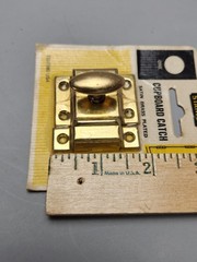 Vintage Stanley CD7080 US4 Cupboard Catch Satin Brass Plated Spring Latch New