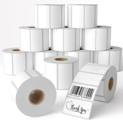 12Rolls 2″x1″ Direct Thermal Labels 1300/Roll Barcode UPC/ FBA for Zebra & Rollo