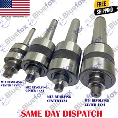 Threaded Revolving Live Center MT1 MT2 MT3 MT4 Morse Taper Shank Lathe 14x1mm
