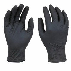 Black Disposable Nitrile Medical Exam Gloves 3 Mil X-Large, 1000 Gloves
