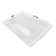 UOFFICE 100 Bubble Out Bags 15×17.5″ Clear Wrap Pouches Self Adhesive