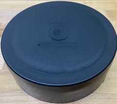 ( 100 ea. )ALLIANCE PLASTICS CLOSED END 6″ PIPE CAPS. RRC-6. POST CAP , PET BOWL