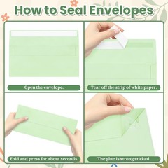 Colorful #10 Business Envelopes 4-1/8 x 9-1/2 inch (200 Pcs), Multicolored