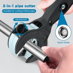 Ratcheting Tubing Cutter,2in1 Close Quarters Tube Compact Cutter,One-Hand Ope…