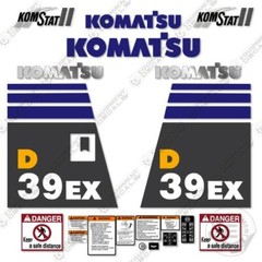 Fits Komatsu D39EX-21 Decal Kit Dozer – 7 YEAR OUTDOOR 3M VINYL!