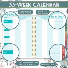 Teacher Planner 20262027 20262027 Weekly & Monthly Lesson Plan Book with Col…