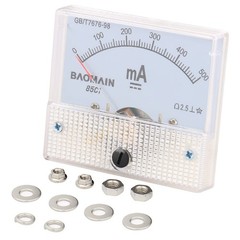 Analog Ammeter 85C1 DC 0-500mA Micro Amp Gauge Current Measurement Panel Meter