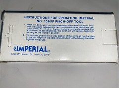 Imperial, Part #105-FF, A/C Pinch-Off Hand Tool, 1/4″, 3/8″, 1/2″, Made in USA!