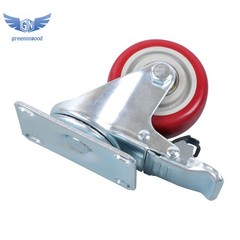 4PCS 3 Inch Heavy Duty Swivel Caster Wheels with Brake, Safety Locking Casters