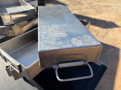 Set of 4 Hubert 15×5.5 Rectangle 18/8 Stainless Steel Food Pan Trays w/Handles