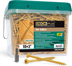 Deck plus 2-1/2 Inch Epoxy Coated Exterior Wood and Fence Screws #10 X 2-1/2″ To