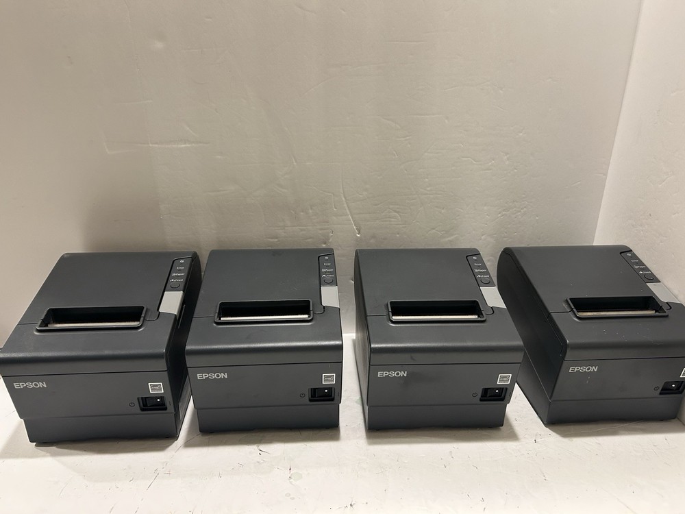 Lot of 4 Epson TM-T88V Thermal Receipt POS Printers M244A Tested Working