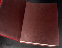 Vtg Three Graces Leather Journal Scrapbook Handmade in Italy 12 “x 9” #2613