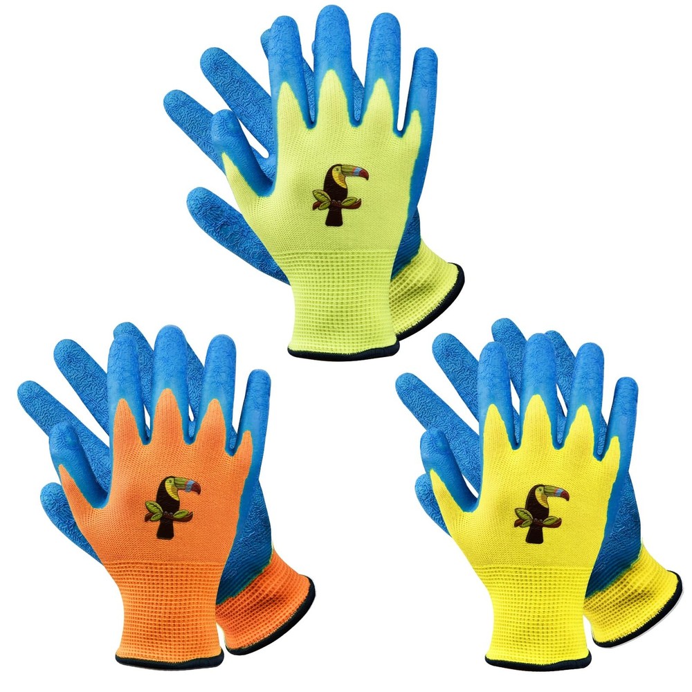 3 Pairs Gardening Gloves Kids Work Gloves Security Gloves 25 Years…