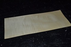 Curly Maple Raw Wood Veneer Sheet 8.5 x 21 inches 1/42nd 4665-91