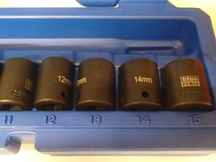 Cornwell Blue Power CBPI1M 12-Piece 6-Point Metric Impact Socket Set 1/4″ Drive