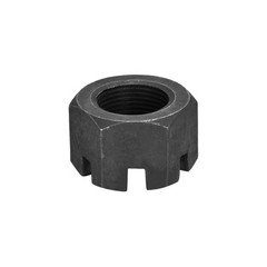 M30 x 2mm Hexagon Slotted Nut Black Carbon Steel Hex Nuts