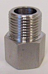 NEW 304 STAINLESS STEEL ADAPTER 1/4″ NPT FEMALE X 1/4″ BSPP MALE NEW