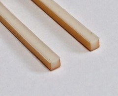 2 ZAC 131-7674-01 ELASTOMERIC CONNECTOR GOLD PLATED 40.5mm L x 1.6mm W x 1.6mm H