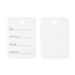 2000 PCS Price Tags1.94″ X 1.38″Clothing Tag White Pricing Tags Clothes Size Tag