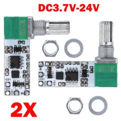 2Pcs DC 3.7V-24V LED Mini Dimmer Constant Voltage Module Knob Potentiometer NEW
