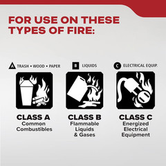Kidde Basic 110 Fire Extinguisher for Home, 1-A:10-B:C, FA110G, 1 Pack | Residen