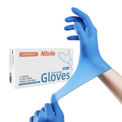 1000pcs (1 Case, 10 Boxes of 100ct) 4 Mil Grade A ISO Nitrile Gloves XL Size
