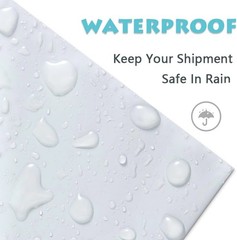 “50 COUNT” LARGE POLY MAILERS 19″x24″ White, SELF SEALING SHIPPING BAGS, 2.5 MIL
