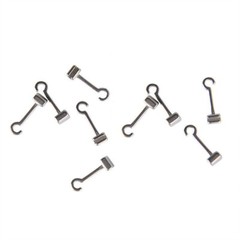 10 Pcs 1 Pack Dental Crimpable Hooks Size Long Curved Left Fix On Wires Hook
