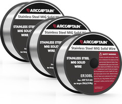ARCCAPTAIN Stainless Steel MIG Solid Wire ER308L 030-Diameter 2-Pound 0.030″