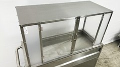 NEW Fruit Cart Vending Concession Stand Stainless Steel Display Frutas Vendor