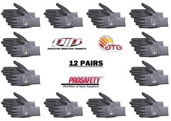 34-844 MaxiFlex Nitrile Grip Dotted Palm Coated PROTECTIVE WORK GLOVES 12-XLARGE