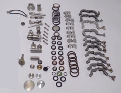 ASSORTED LOT OF VITON RINGS, CLAMPS AND OTHER VACUUM PARTS