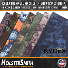 KYDEX Sheet Infused Print 12X12 Inch Woodland Camo Holster Making Hobby USA