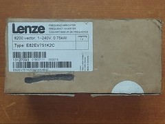 Lenze 8200 Vector frequency inverter 0.75 Kw. -Type: E82EV751K2C – New & Tested