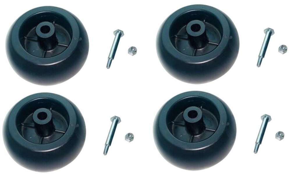 4/Four Deck wheels W/Bolts Fits Cub Cadet 44″ or 50″ 108 128 109 129 149 169