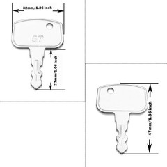 20X Ignition Key For Kubota 68920 Utility Vehicles RTV400 RTV500 RTV900 RTV1140