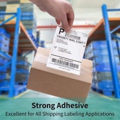 4″x6″ Fanfold Direct Thermal Shipping Labels Zebra & Rollo Printers 1000/Stack