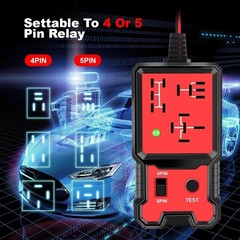 12V Automotive Relay Tester 4/5 Pin Car Relay Diagnostic Tool LED Indicator