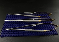 Lot of 3Pcs Hu-Friedy Castroviejo Needle Holder NH5024SIM Dental Instruments